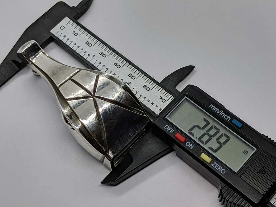 RARO Barry KIELSELSTEIN-CORD Plata Esterlina Contemporáneo Caimán Hebilla de Cinturón Foto 3 de 4