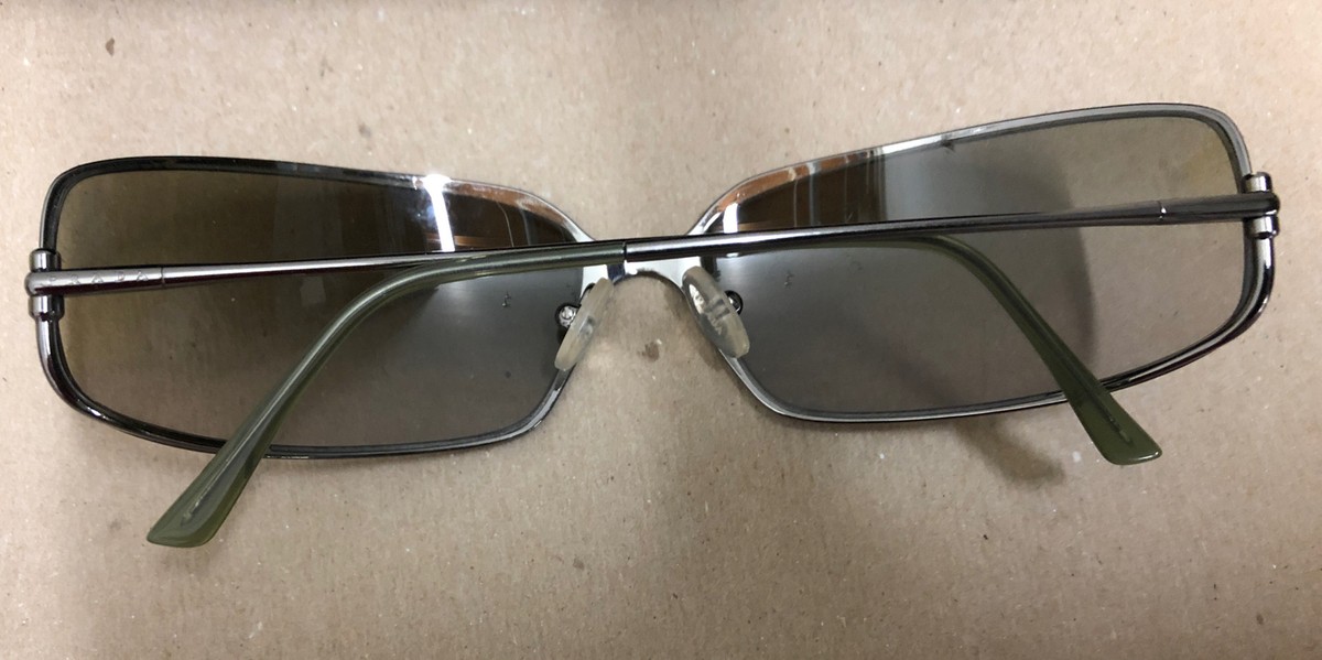 Prada SPR 57E 5AV-4M1 Gunmetal Gray Gradient Sunglasses RARE 