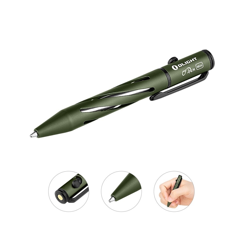 Olight O'pen Mini New Ballpoint Pen Open Red or OD Green With Refill Free UK Pos eBay