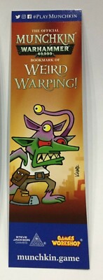 NEW PROMO Munchkin Weird Warping! Warhammer Sigmar Steve Jackson Games Bookmark