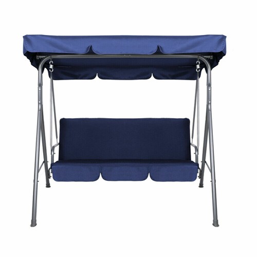 Gardeon Outdoor Swing Chair Hammock 3 Seater Garden Canopy Bench Seat Backyard - Picture 3 of 10