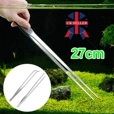 27cm Long Fish Tank Plant Tweezers Reptile Feeding Tongs Aquarium Terrarium Tool