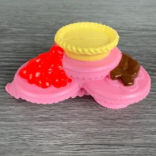 Mattel Fisher Price Loving Family Replacement Desserts Food 3-Tier Cake Plates