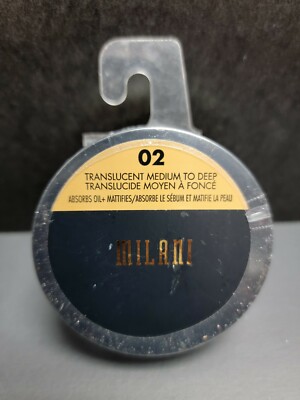 Milani Make It Last Matte Setting Translucent Face Powder in#02 Medium To Deep!