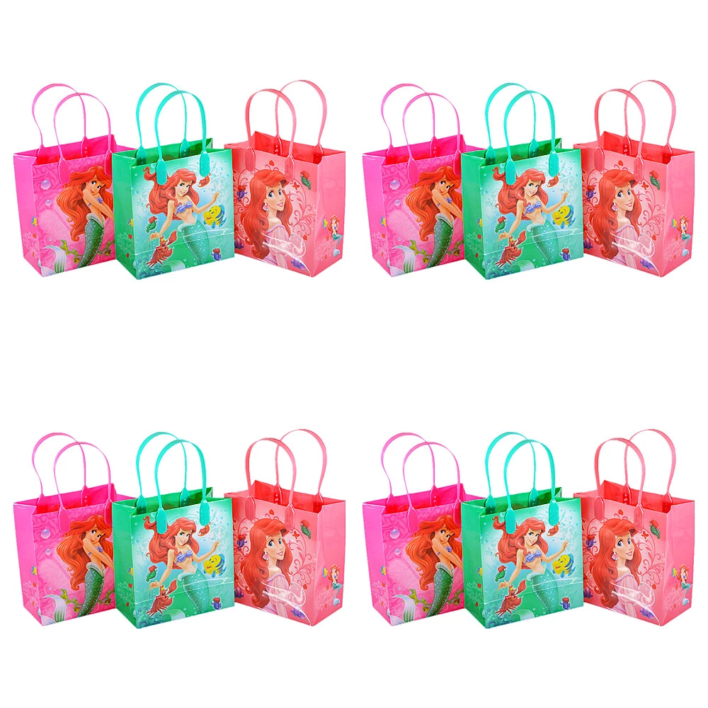 Disney Little Mermaid Small Party Favor Goodie Bags 12 pcs