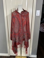 100 Cashmere Scarf/Pashmina Made In Jerusalem Beautiful Paisley Pattern 74 In