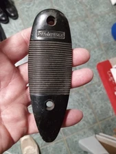 Remington Shotgun/Rifle Plastic Buttplate  5" X 1 3/4" HOLE CENTER IS 3 3/16"