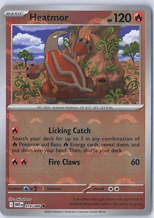 Heatmor (Poke Ball Pattern) Uncommon SV: White Flare 019/086 NM