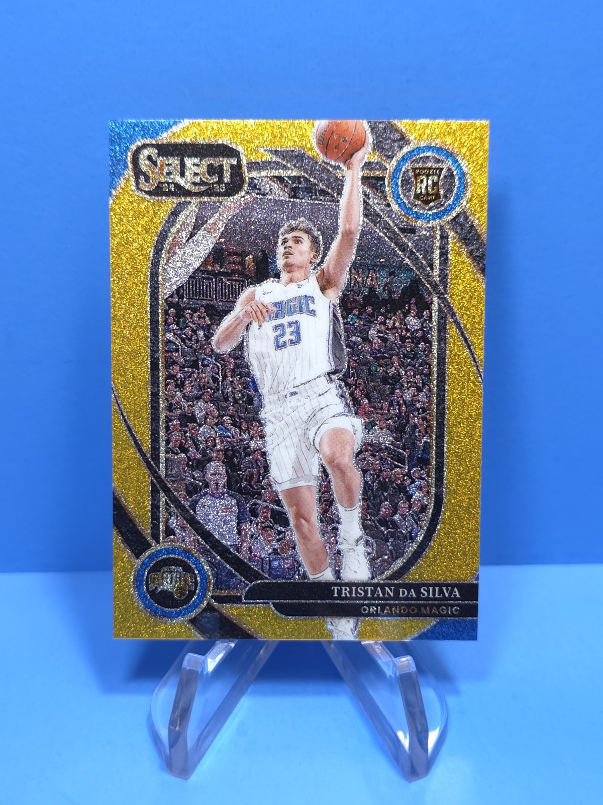2024-25 Select Basketball Tristan da Silva Courtside Gold Glitter Prizm RC Magic