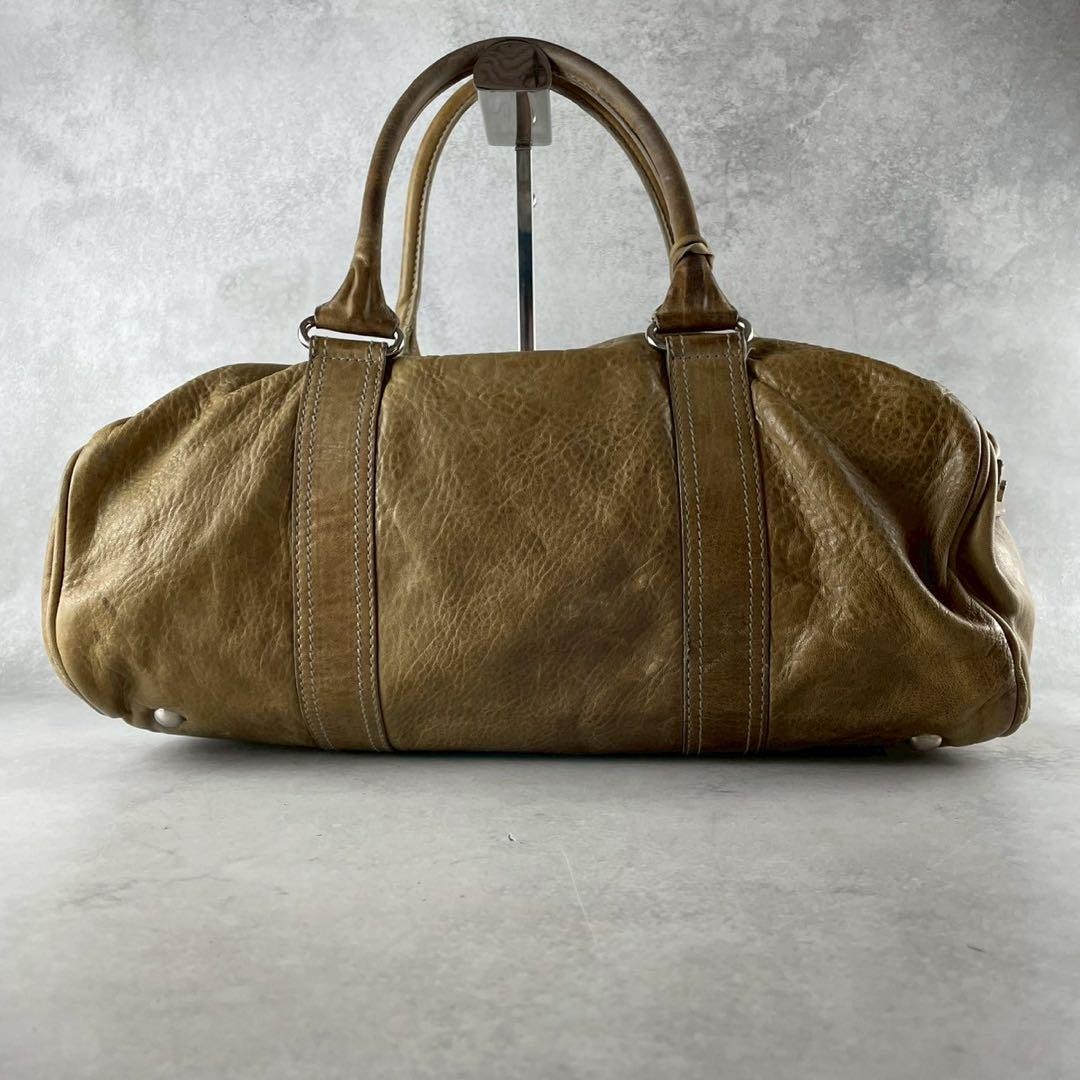 BALENCIAGA Archive Y2k Handbag Mini Boston Bag Leather Brown BALENCIAGA Archive Y2k Handbag Mini Boston Bag Leather Brown