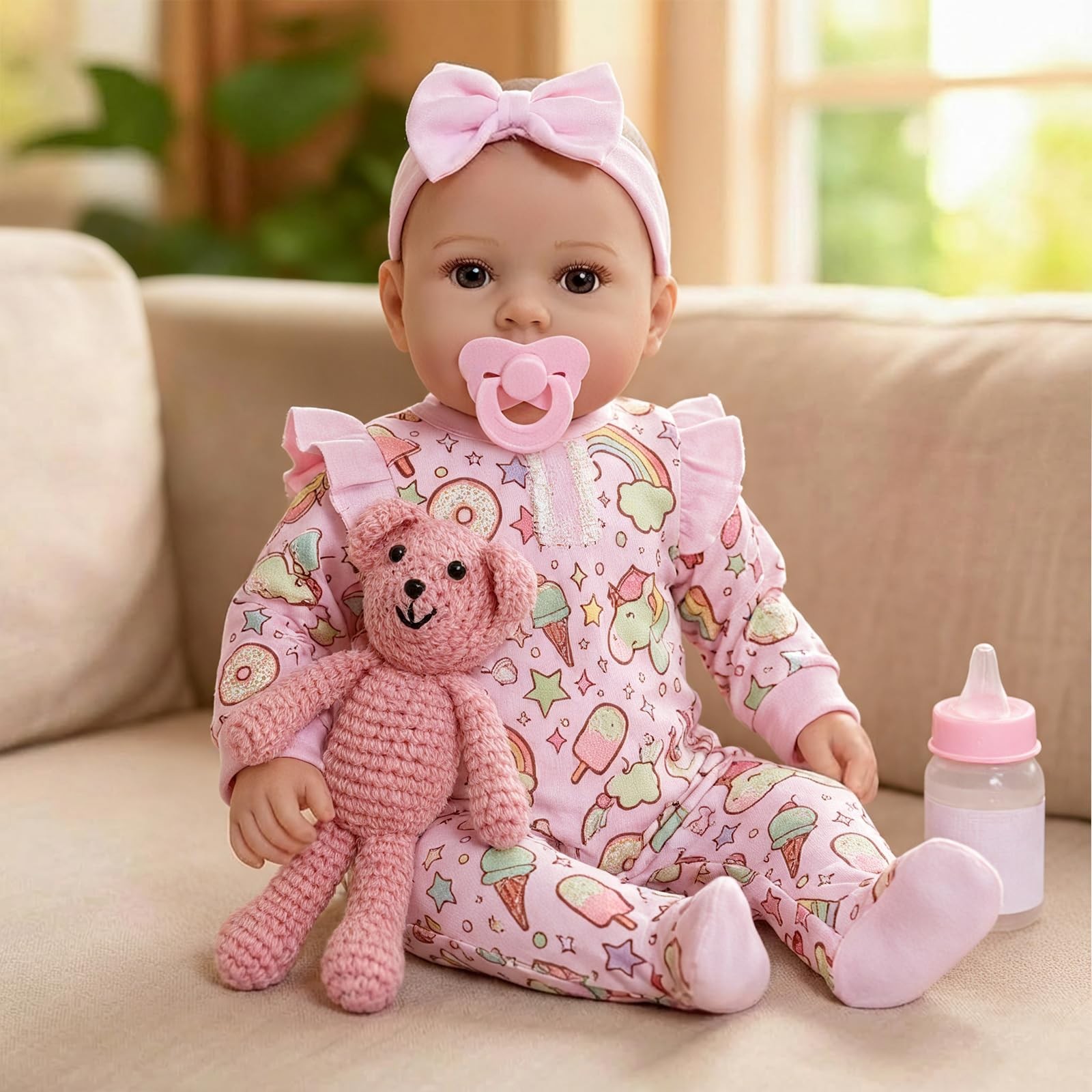 Baby Dolls, 17 Inches Large Realistic Baby Doll with Cute So