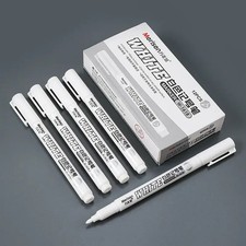 3 pcs White Waterproof Permanent Paint Marker Pens for Metal Wood Fabric 
