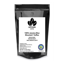 100 Certified Jamaica Blue Mountain  Coffee Whole Bean, Fresh Roasted 1 lb 