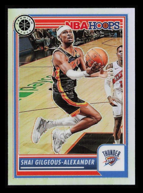 2023-24 Panini Hoops Premium Stock Shai Gilgeous-Alexander Silver Prizm #147
