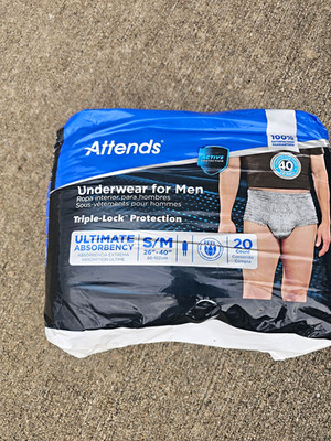 TENA PROskin Breathable Daily Briefs, Super Absorbency, L/G, 20 Count
