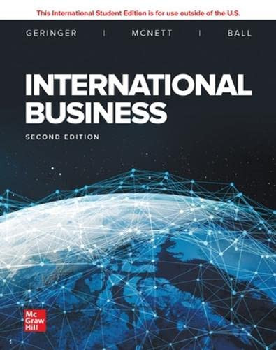 ISE International Business by Michael GeringerProfessor (2019)