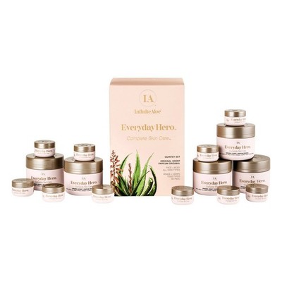 InfiniteAloe Cream Everyday Hero Complete Skin Care Original 15pcs Set NEW