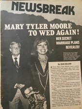 Mary Tyler Moore, Two Page Vintage Clipping, aa