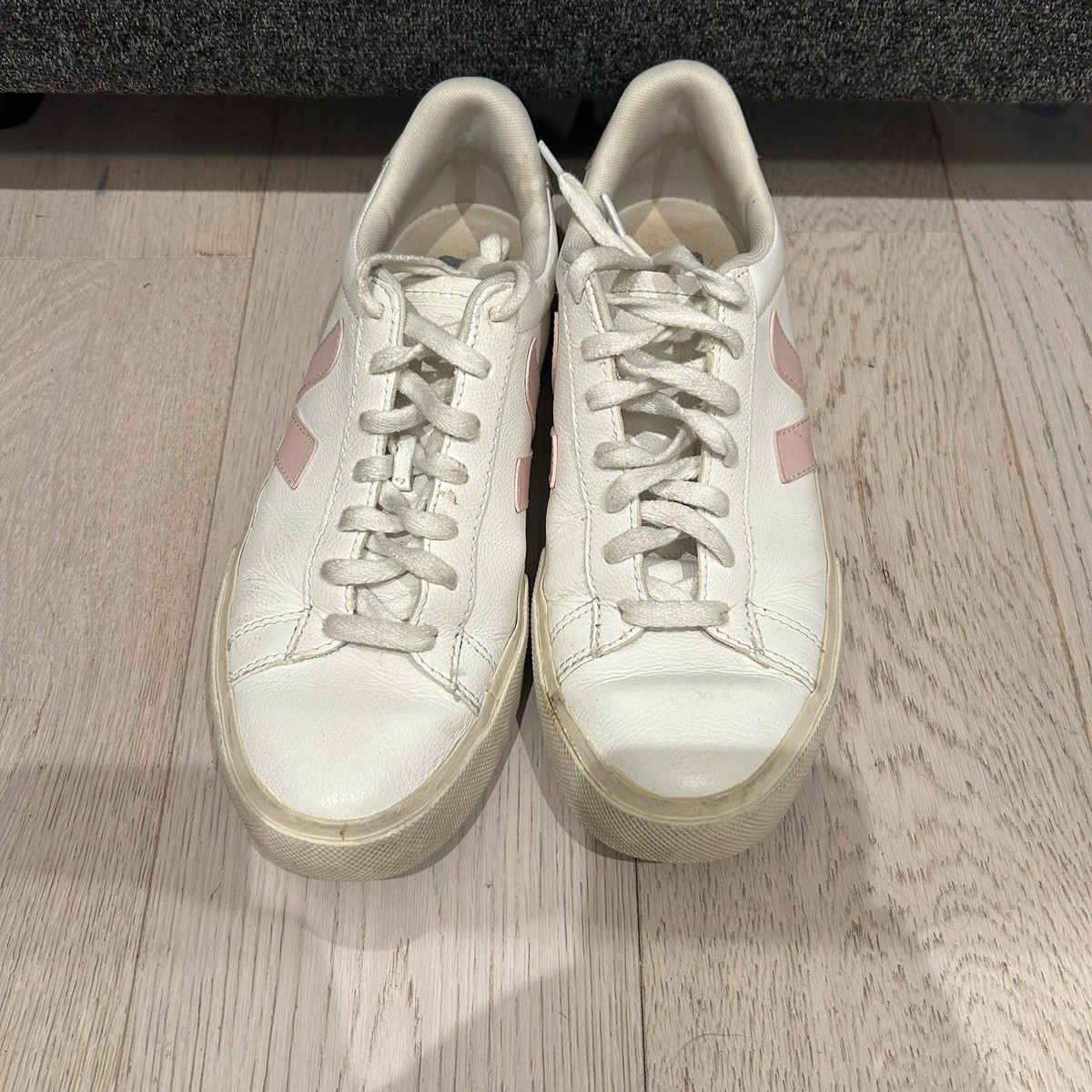 Veja Campo Chromefree Women’s Size 9 White Pink Leather Shoes Sneakers View 5