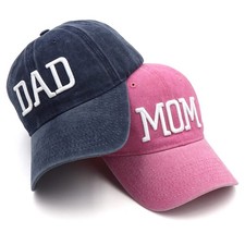 Mom and Dad Hats Fathers Day Mom Dad Gifts Hat Embroidered Adjustable Basebal...