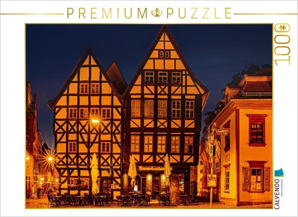 Calvendo Puzzle Half-Timbered Houses On Benediktplatz | 1000 Pieces, Finished Si-image