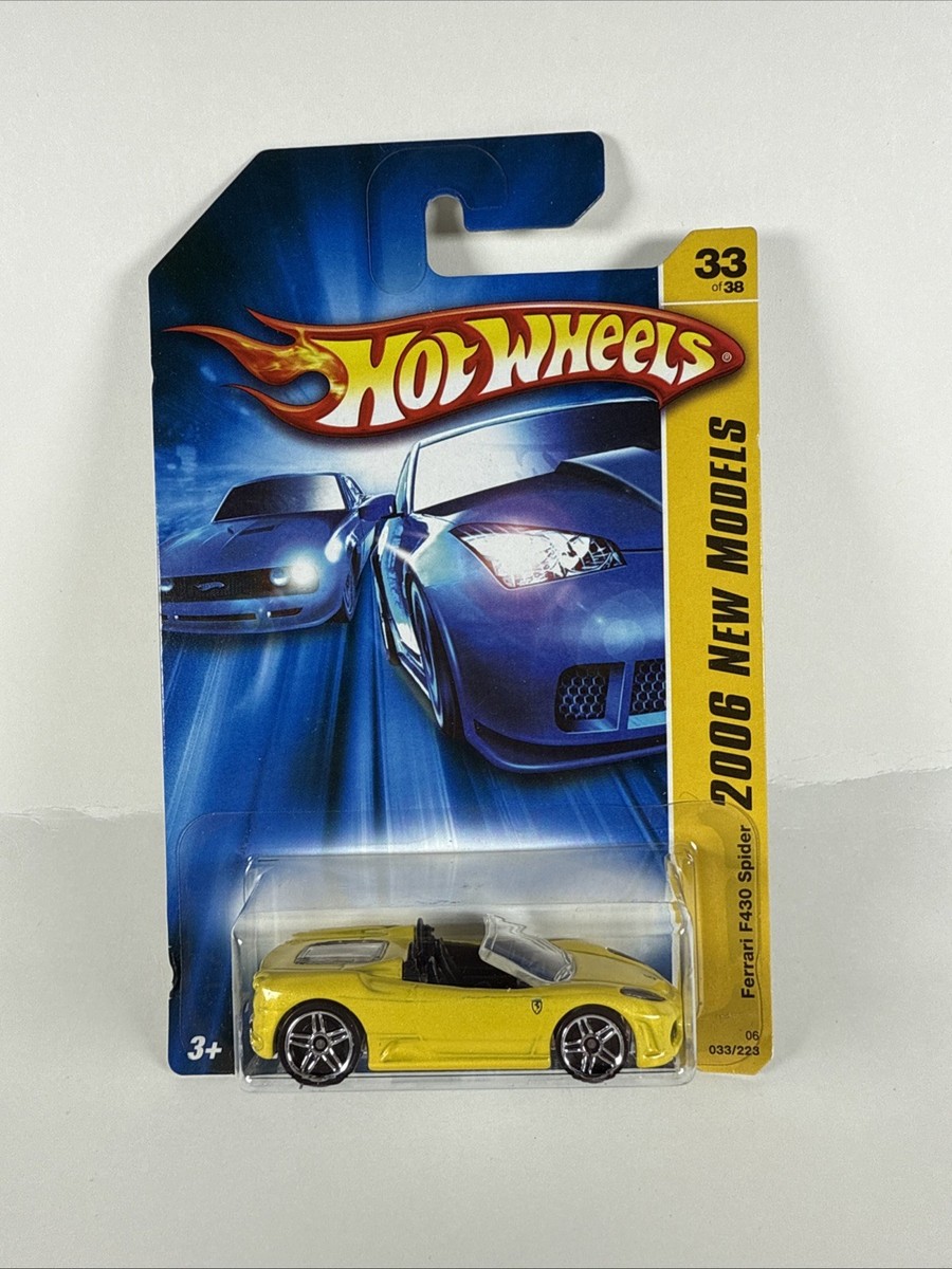 Hot Wheels 2006 New Models Yellow Ferrari F430 Spider 33 of 38
