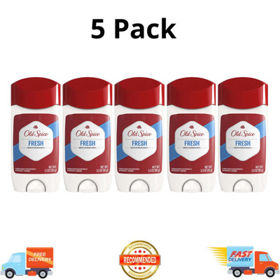 (5 Pack) Old Spice High Endurance Anti-Perspirant Deodorant Fresh Scent 3.3 oz