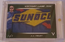 2018 PANINI NASCAR VICTORY LANE PRIME JUMBO FIRESUIT PATCH JJ YELEY 1/1 SUNOCO