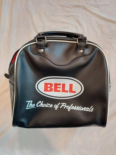 Bell Leather Helmet Bag in black "the choice of professionals"