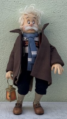 R. John Wright Disney Geppetto Searches for Pinocchio Doll LE 06/250 USED