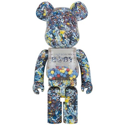 My First B@by Jackson Pollock Studio Version 1000％ Be@rbrick Bearbrick