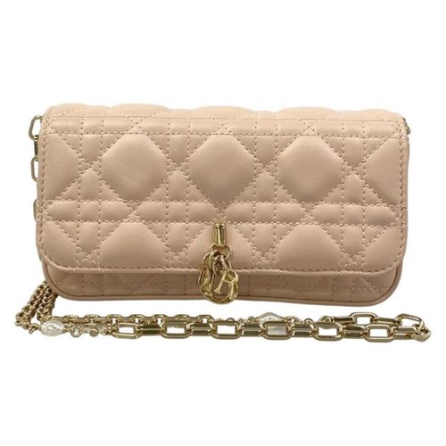 Christian Dior My DiorTalk Phone Bag Pink Used From Japan