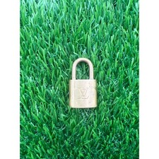 Louis Vuitton Padlock Lock Gold Tone Authentic Bag Charm Luggage Lock