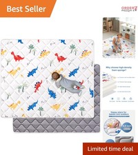 Baby Play Mat Microfiber 50x50 Non-Slip Cushioned Crawling Floor Safe