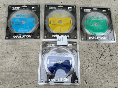 Evolution Power Tools Cutting Saw Blades, 9-Inch Variety - BRAND NEW.  4 BLADES