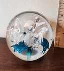 Beautiful Vintage Round Flower Paper Weight