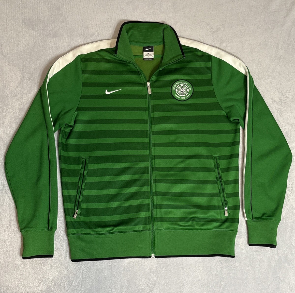 Nike Celtic Football 1888 ジャージ M グリーン NIKE CELTIC FC N98 AUTHENTIC FOOTBALL SOCCER TRACK JACKET 419924