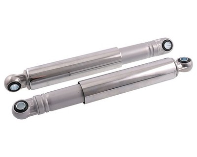 Stoßdämpfer Set 260mm Federbein 26cm grau chrom Mofa Moped hinten Tuning Ersatz