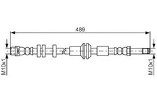 BOSCH Bremsschlauch Für AUDI A6 4G C7 Avant A7 Sportback 4KA 10-18 1987481691