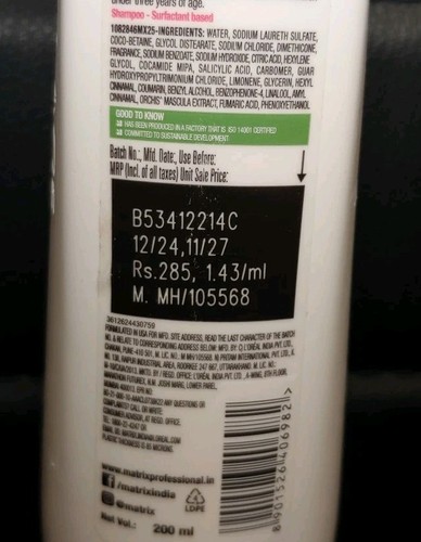 Matrix Biolage ColorLast Shampoo for Colour Treated Hair 200ml NEW Free UK P&P - Picture 4 of 4