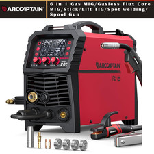 ARCCAPTAIN MIG Welder 200Amp 6 in 1 Gas MIG/Gasless Flux Core MIG/Stick/Lift TIG