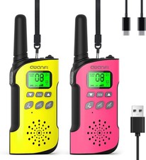 Walkie Talkies for Kids Rechargeable with Li-Ion Battery Long Range 2 Pack
