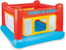 Intex Inflatable Jump-O-Lene Trampoline Bounce House with Crawl-Thru Door  Net