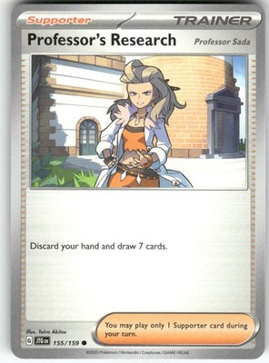 Professor's Research 155/159 Common Journey Together Pokemon Near Mint