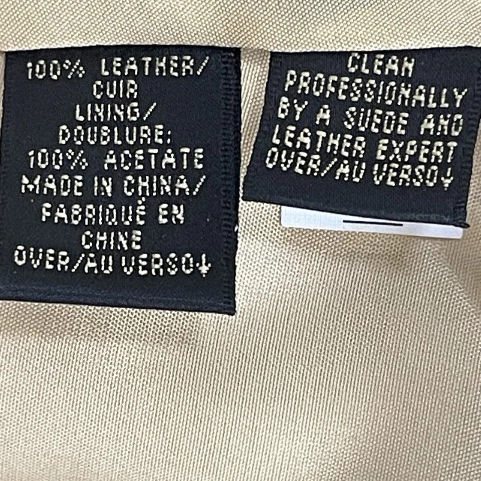 Chaqueta Blazer Dana Buchman Cuero Amarillo Pálido 1 Botón Bolsillos Forrada Talla 10 Foto 4 de 4