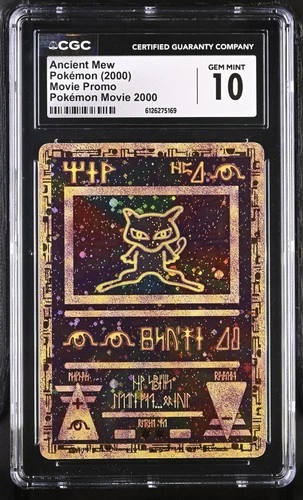 CGC 10 GEM MINT Ancient Mew 2000 Movie Promo Reverse Holo Pokemon Card