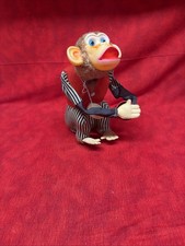 VINTAGE CRAGSTAN CRAP SHOOTING MONKEY TOY MADE IN JAPAN