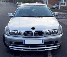 Suitable for BMW E46 Compact Front Bumper Cup Spoiler Lip Splitter Valance + Scr