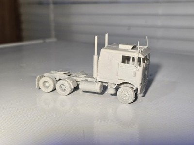 Ho Scale Peterbilt 352 Large Flat Top Premium Line Undecorated Kit 3d Printed