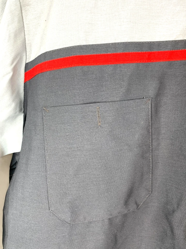 Red Kap TOYOTA Mechanic Technician Work Uniform Button-Up Long Sleeve Shirt XL - Image 4 of 4